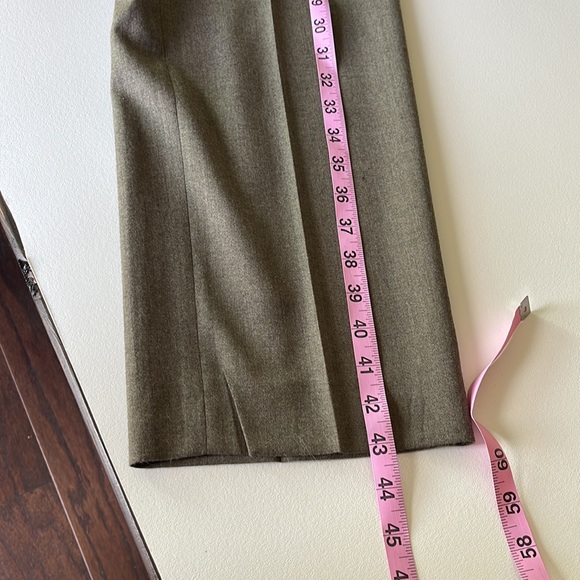 Boss Hugo Boss Men's Virgin Wool Pants Flat Front Patch Rear Pockets Size 36R - Picture 16 of 16